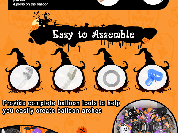 halloween balloon arch