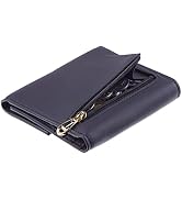 Travelambo RFID Blocking Small Mini Compact Wallet Coin Pouch Holder Trifold Credit Card Holder P...