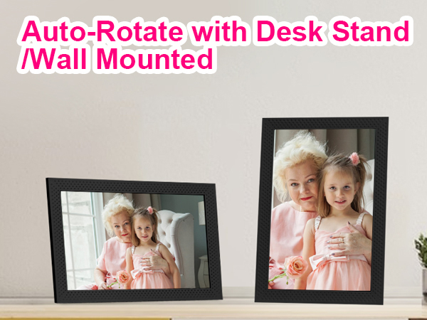 digital picture frame with touchscreen