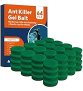 64 PCS Ant Killer Gel Bait Stations, Extra Strengthen Ant Bait Traps, Long-Lasting Effective Pest...