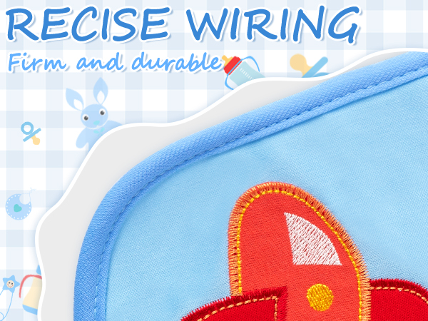 YA-Blue Baby Bibs 7P