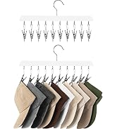 StorageWorks Hat Rack, Closet Organizer and Storage for Baseball Caps,Set of 2 with 10 Adjustable...