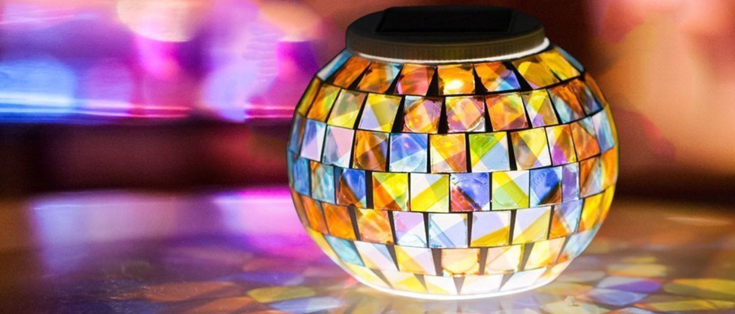 solar glass ball lights