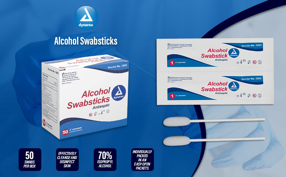 Alcohol Saturated swabstick Alcohol applicator Disposable first aid Medical supplies Surgical skin