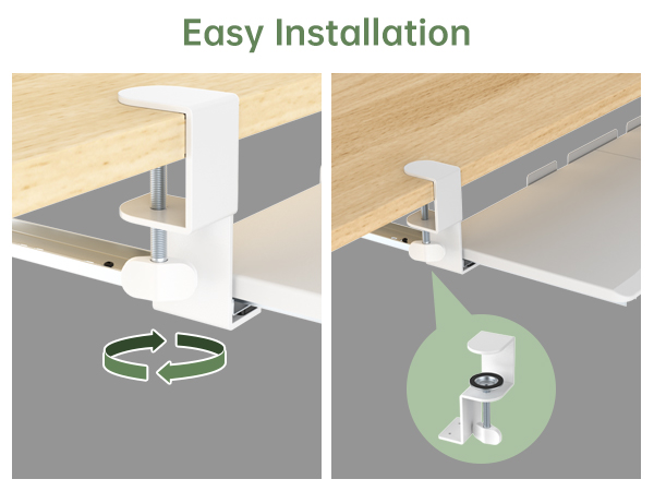 pull out keyboard tray under desk
