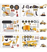 24 Sheets Construction Make a Face Sticker Sheets for Kids Todders Activities, Make Your Own Stic...