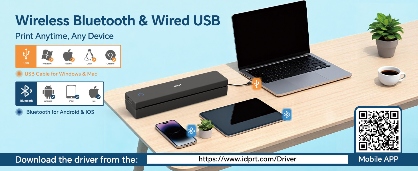 Portable Printer Wireless for Travel