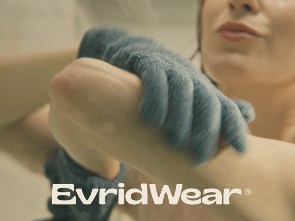 evridwear, bath gloves, exfoliating,