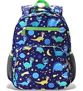 RHCPFOVR Kids Backpack for Boys - Boys Backpack 3-8 Ages Dinosaur for Kids 15 Inch School Bookbag...