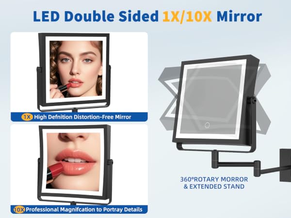 1X/10X Magnifying Vanity Mirror