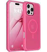 ZOYTONE Magnetic for iPhone 16 Pro Case, Compatible with MagSafe, Threaded Border Non-Slip, 4 Cor...