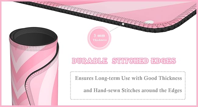 cute desk decor pink mouse pad