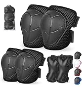 Banzk Kids Protective Gear Set Knee Pads for Kids 3-14 Years Toddler Knee and Elbow Pads with Wri...