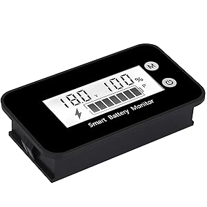 White waterproof battery monitor