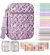 BellaHold Bible Cover Case for Women, Large Bible Cover with Shoulder Strap | Bible study kit:12 ...