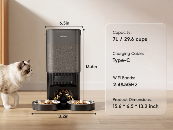automatic feeder cat dry food