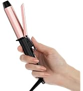 FARERY Mini Curling Iron 1 Inch, 100-240V Dual Voltage for Travel, Ceramic Curling Iron Travel Si...
