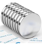 30 x 3 mm 8 KG Pull Super Strong Neodymium Disc Magnets, Magnets Strong with Double-Sided Adhesiv...