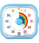 Wuyiway Visual Timer for Kids and Adults, Rainbow Disk 60 Minute Countdown Pomodoro Timer with Pa...