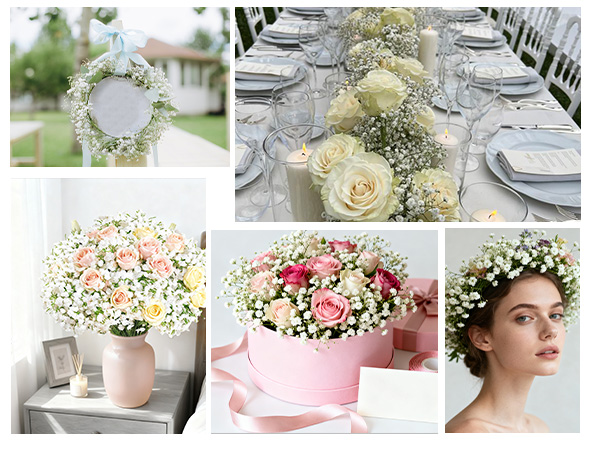 babys breathe artificial flowers