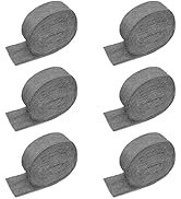 Steel Wool for Mice Control - 6 Pack of 3×15Ft Steel Wool, Gap Filter for House & Garage - Keep M...