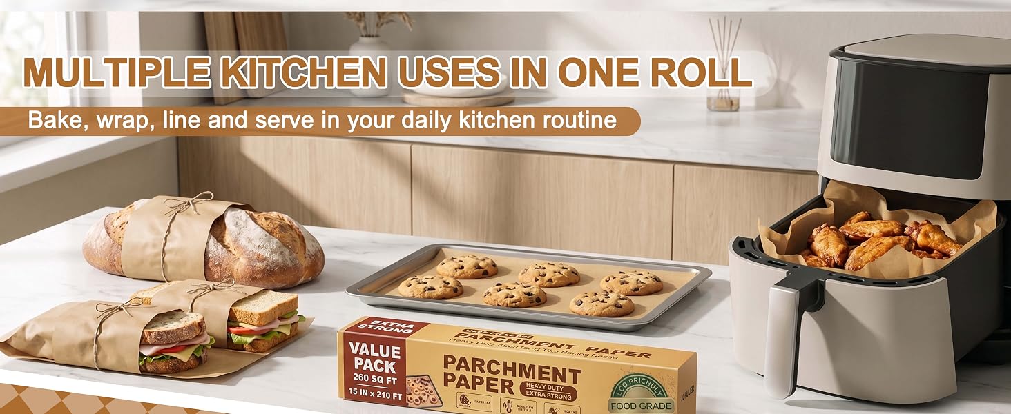 unbleached parchment paper for baking