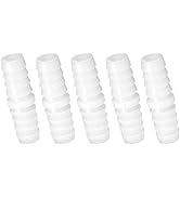Quickun Plastic Hose Barb Fitting, 3/8" x 3/8" Barbed Splicer Mender Joint Adapter Union Fitting ...