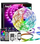 LED Light Strip 50ft, Smart Light Strips with app Control Remote, Music Sync Color Changing RGB S...