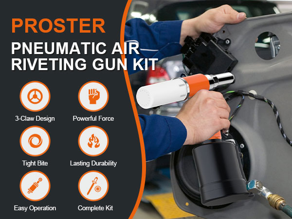 Pneumatic air rivet gun