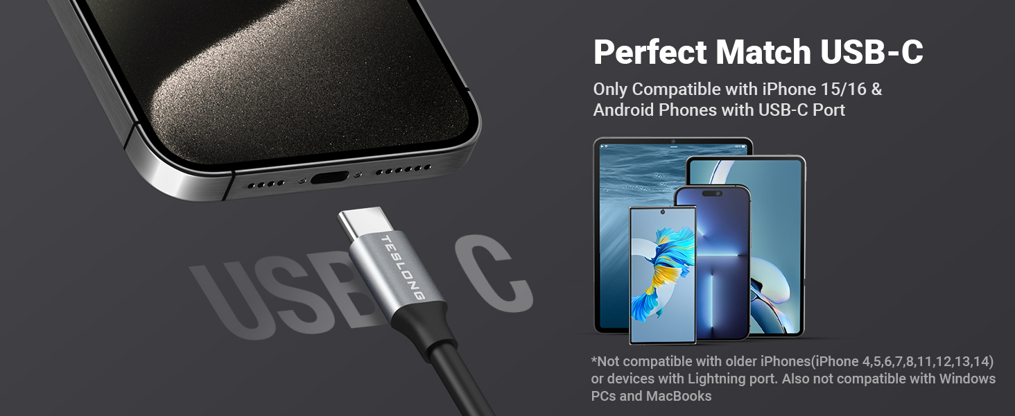 USB C Dual Lens Endoscope Camera with Light for iPhone Inspection Camera for iPad Android