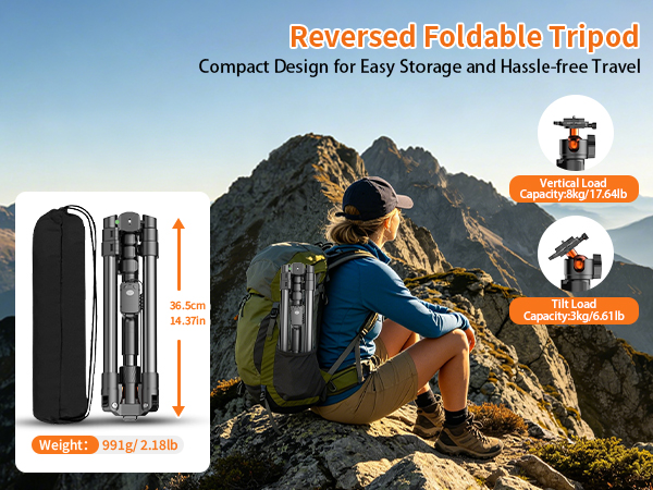 Reversed Foldable Tripod