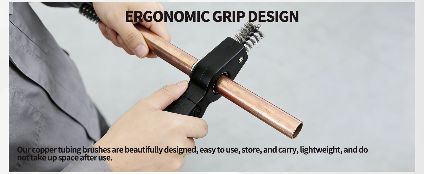 4 in 1 Copper Tubing Brush, 1/2 in and 3/4 in Copper Pipe Cleane