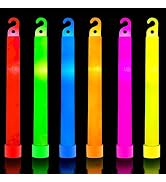 32 Ultra Bright 6 Inch Glow Sticks - Emergency Bright Chem Glow Sticks with 12 Hour Duration - Ca...