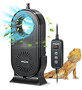 REPTI ZOO Reptile Glass Terrarium Air Purifier,Carbon Filter Reptile Dehumidifier Air Cleaner wit...