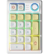 TISHLED Gasket Creamy Mechanical Numpad Programmable Macro Keypad Wireless 2.4G/Bluetooth 5.0/Wir...