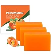 yoniagood 3 PCS Persimmon Soap Bar for Body Odor Control, Natural Deodorant Body Bar Soap for Old...