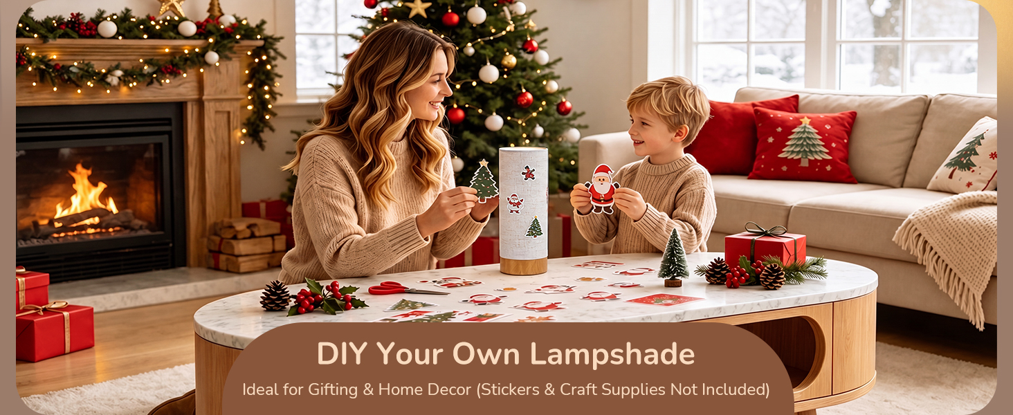 DIY Your Own Lampshade NIGHTSTAND LAMP