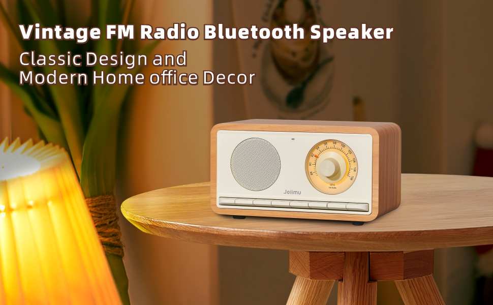 Vintage FM Radio bluetooth speaker