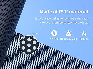 Made of PVC material, resistant to high temperatures and does not produce toxic or harmful gases