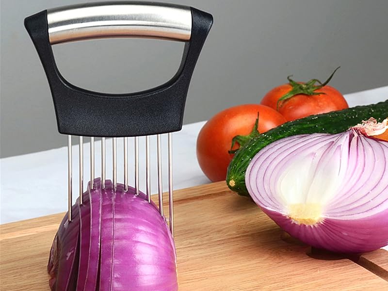 Stainless Steel Onion Holder for Slicing
