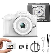 Dienspeak Tiny Digital Camera, Vintage Mini Keychain Camera for Teens & Beginners, Cute Portable ...