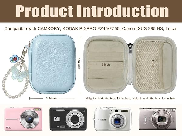 digital camera case kodak pixpro bag small cameras cases powershot fz45 fz55 canon ixuscamera bag
