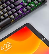 Wireless Gaming Keyboard and Mouse Combo, 98 Keys RGB Backlit Blue Switch Mechanical Keyboard, Er...