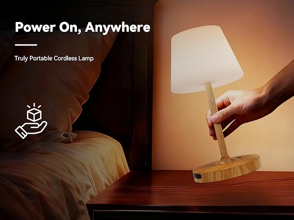 Power On, Anywhere Truly Portable Cordless Lamp