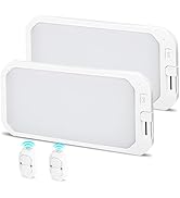 Rvhouse 2 Pack RV Lights Interior, 3 Color RV LED Super Bright Fixture DC12-30V Camper Lights wit...