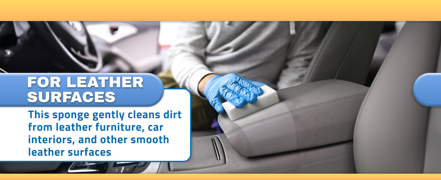 Water-activated melamine eraser sponge compresses, rebounds and lasts 3-5 cleaning uses