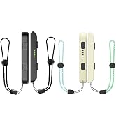 Lonxmovs 4 Pack Wrist Strap for Switch Joycon - Replacement Accessories for Joy con Straps (Black...