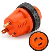 PLIS 30 A to 30A RV Power Adapter Twist Locking Connector TT-30P Male Plug L5-30R Female Receptac...