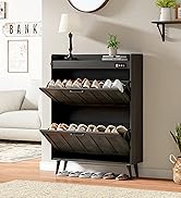 ChooChoo 53.9'' TV Stand with Storage Cabinets and Open Shelves for Living Room, Bedroom, Black