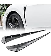 1 Pair Car Fender Side Vents ABS Compatible Fender Stickers Decorative Air Flow Intake Hole Grill...